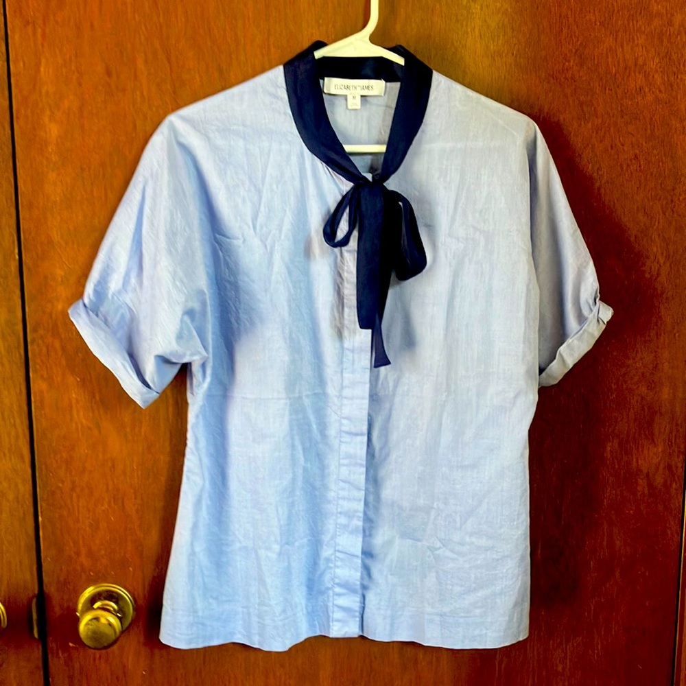 Elizabeth and James tie blouse